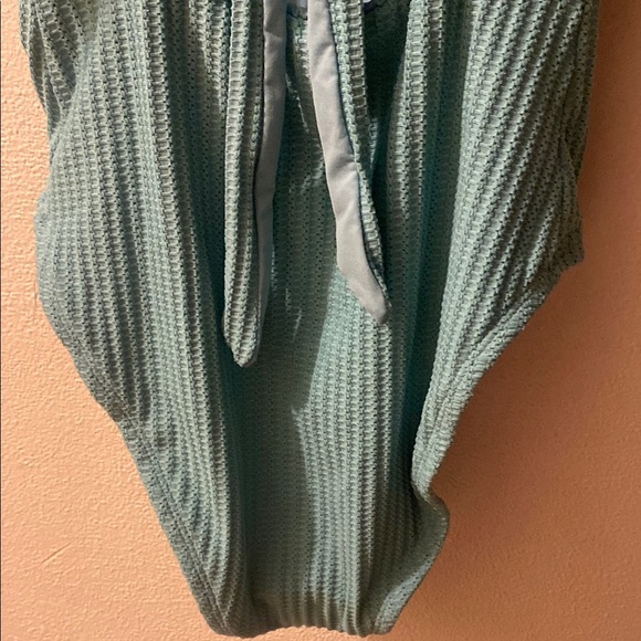 BECCA SWIM Textured Green One Piece Swimsuit - Picture 5 of 9